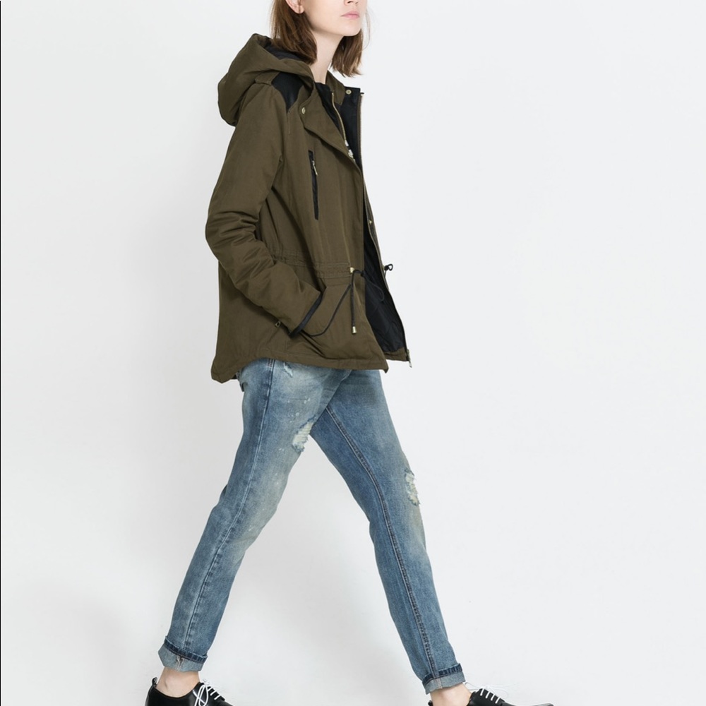 Zara Green Parka
